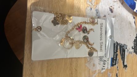 Gold-Tone Charm Bracelet Set
