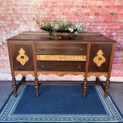 Antique Buffet Credenza Sideboard Solid Wood Excellent Condition