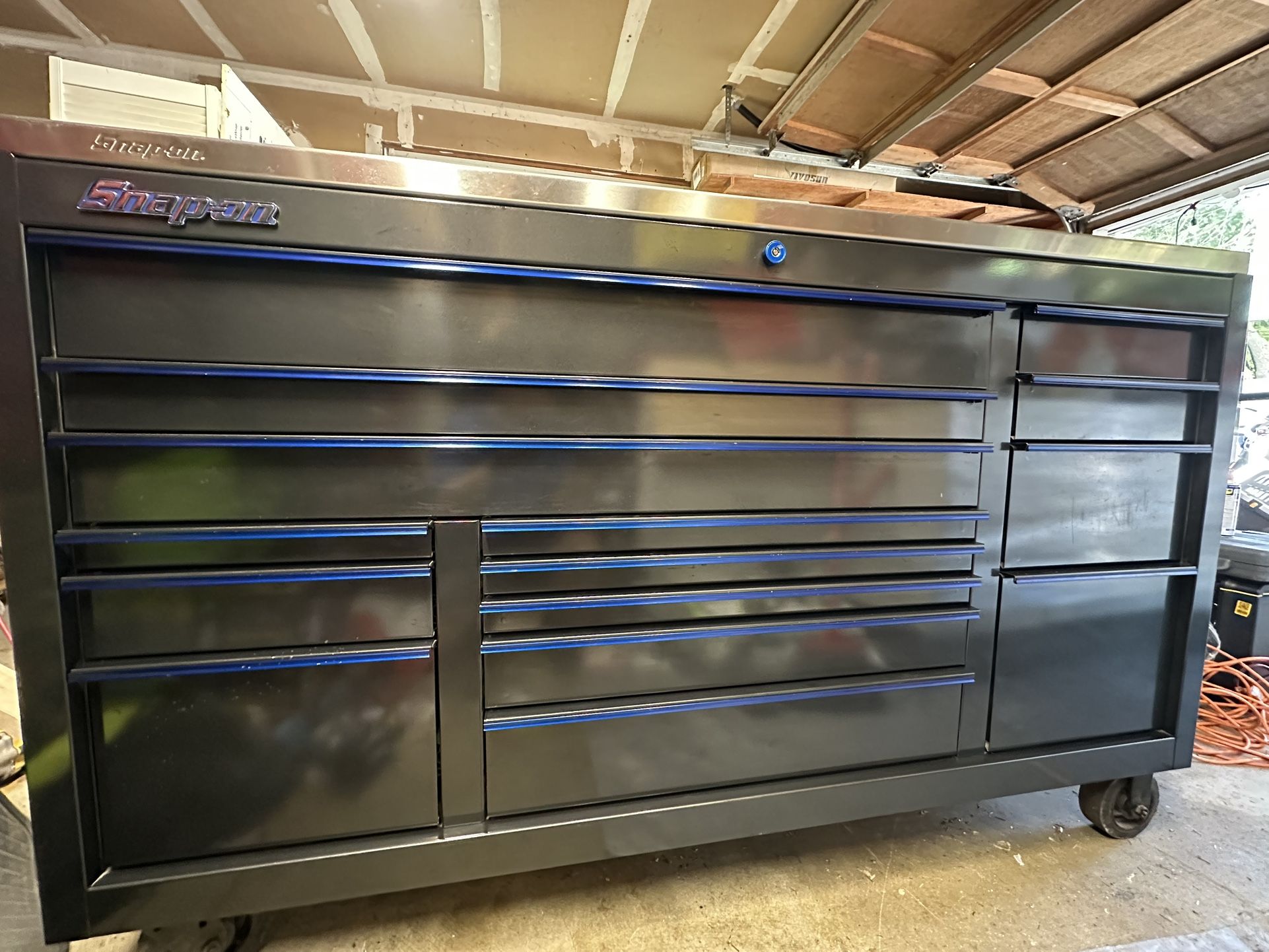 Snap-on Tool Box - 73” x 24” - Like New w/ Power Drawer & Delivery