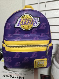 Los Angeles Lakers Loungefly Mini Backpack and Crossover Bag
