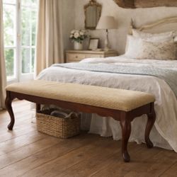 Queen Ann Antique Bench 