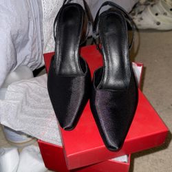 Black and Tiffany Blue Heels