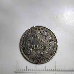 German Silver 1/2 Mark 