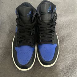 Air Jordan 1 Mid “Royal/Black” – Men’s Size 