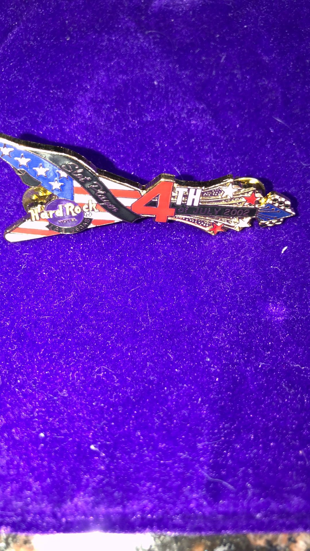 4th Of July Hard rock Pin