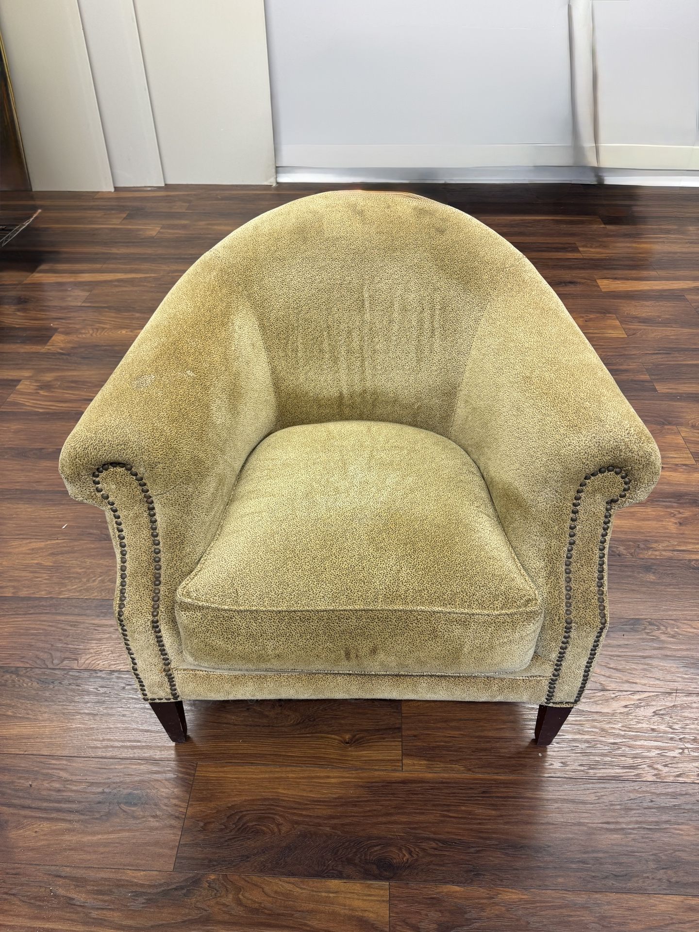 Comfy Olive Green Armchair