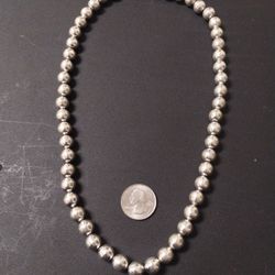 Taxco Sterling Silver Beads Necklace