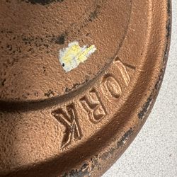 YORK 1” Standard Plates/collars/bar.   