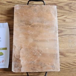 Himalayan Salt Plate With Recipe Book