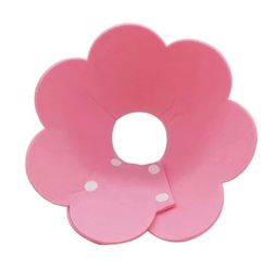 Small Cat Pink Flower Pet Recovery Collar