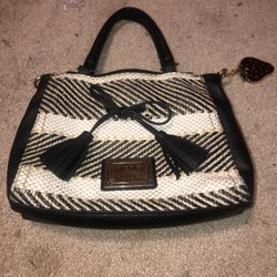 Nicole By Nicole Miller  Black And White Handbag 
