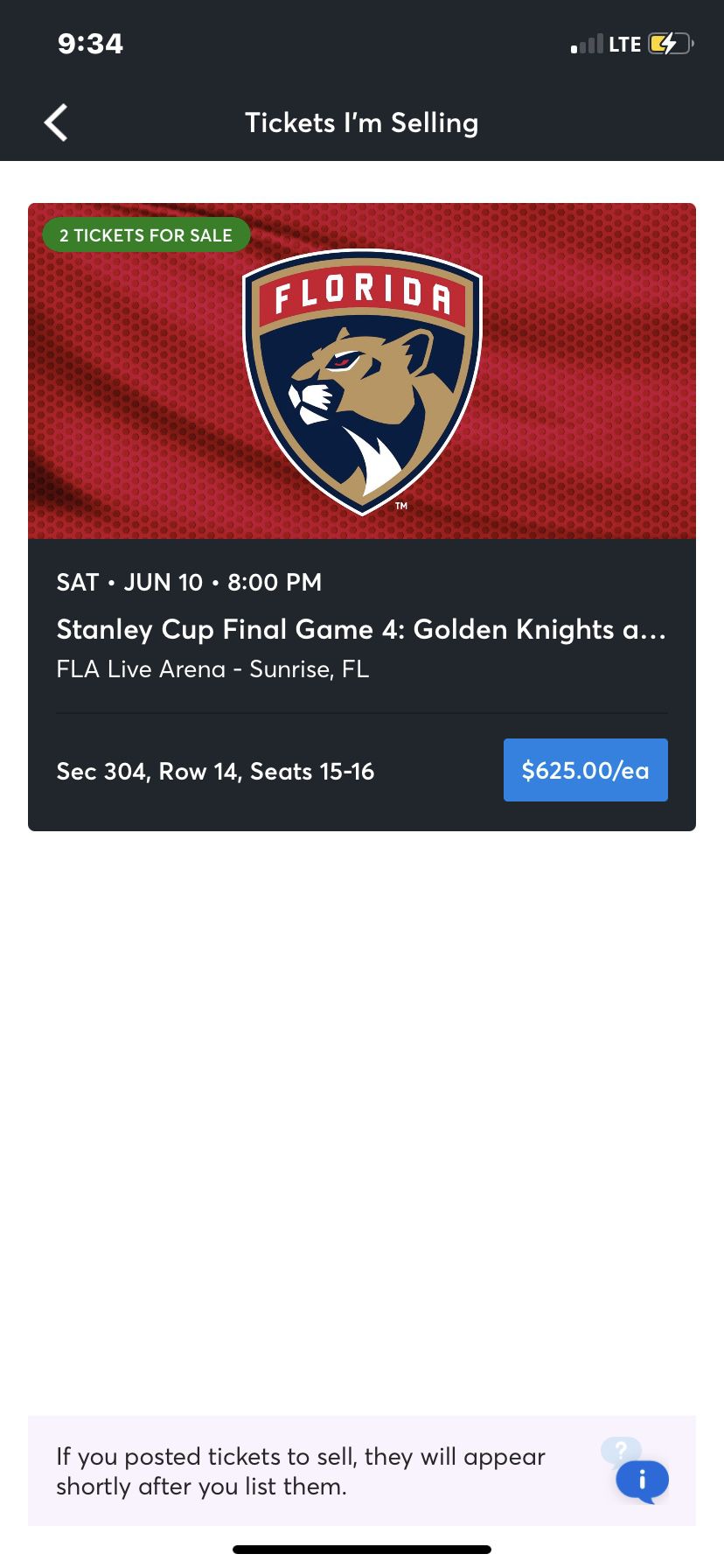 Florida Panthers Stanley Cup Tickets