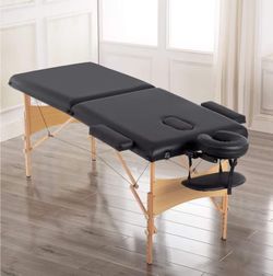 Massage Bed Portable Massage Table 28 inch Wide Lash Bed Height Adjustable 2 Folding Spa Table with Non-Woven Bag for Spa Footmassage Facial CareSpa T