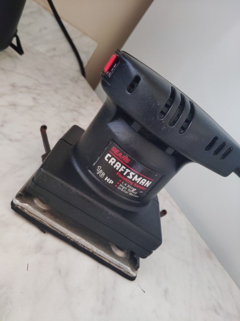CRAFTSMAN TOOLS DUAL MOTION SANDER, 1/3 SHEET, 1/4 HP, Model (contact info removed)30