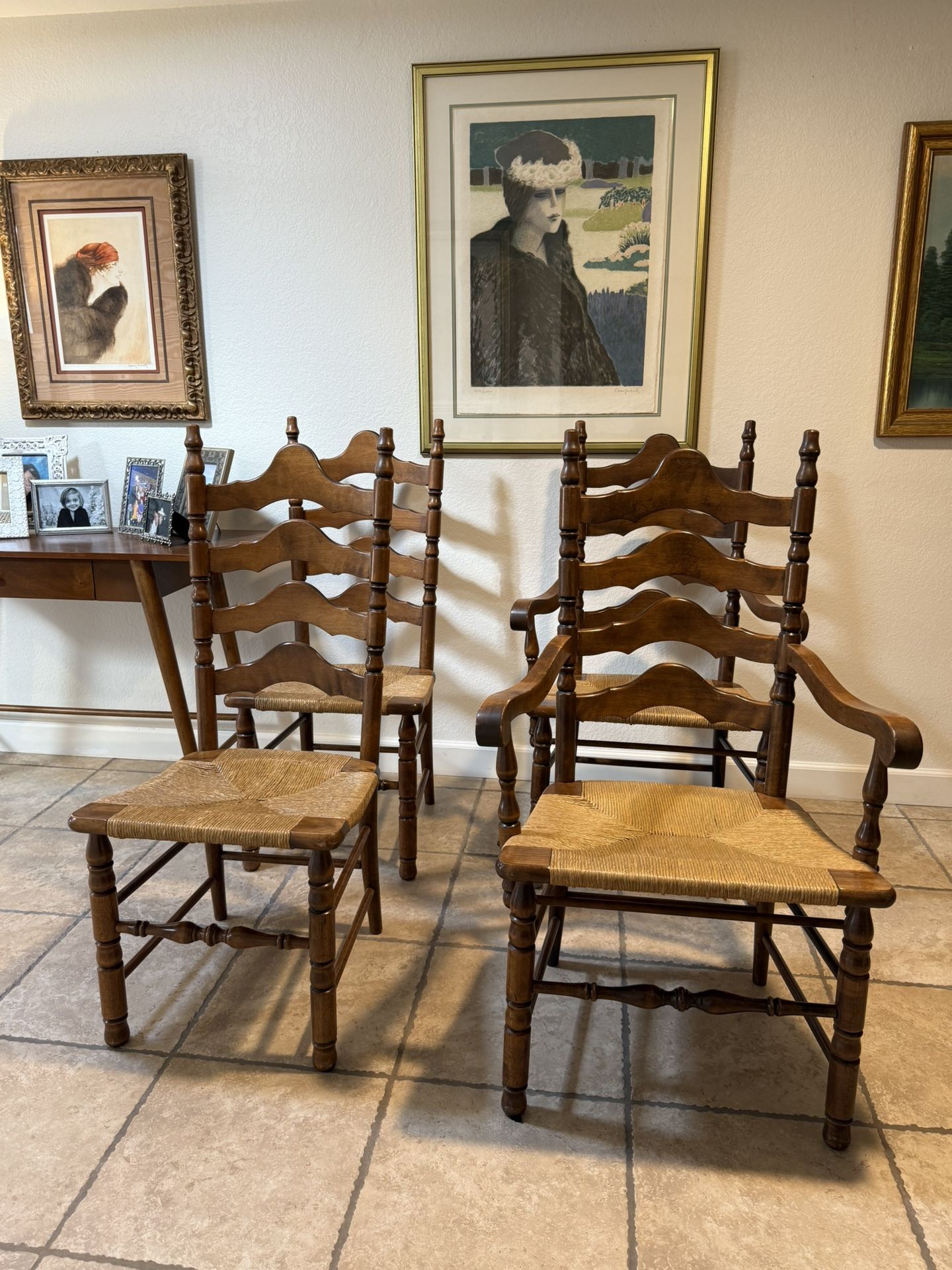 MAKING ROOM - Country Farm House Ladder Back Chairs