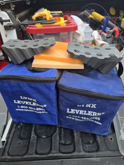 RV Accessories, Wheel Levelers And Sewer Hookup Parts