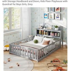 Brand New Grey Kids Bed 