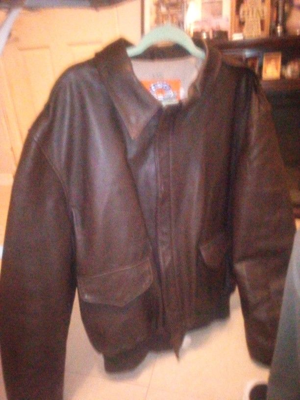 This Is The Real Deal Cooper Type A-2 Leather Bomber Jacket