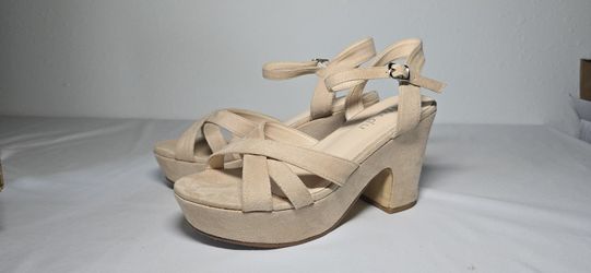 Women's Platform Heels Sandals Open Toe Wedge Heels size 7.5- ZIP CODE 77066