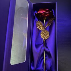 24k Gold Foil Artificial Rose 