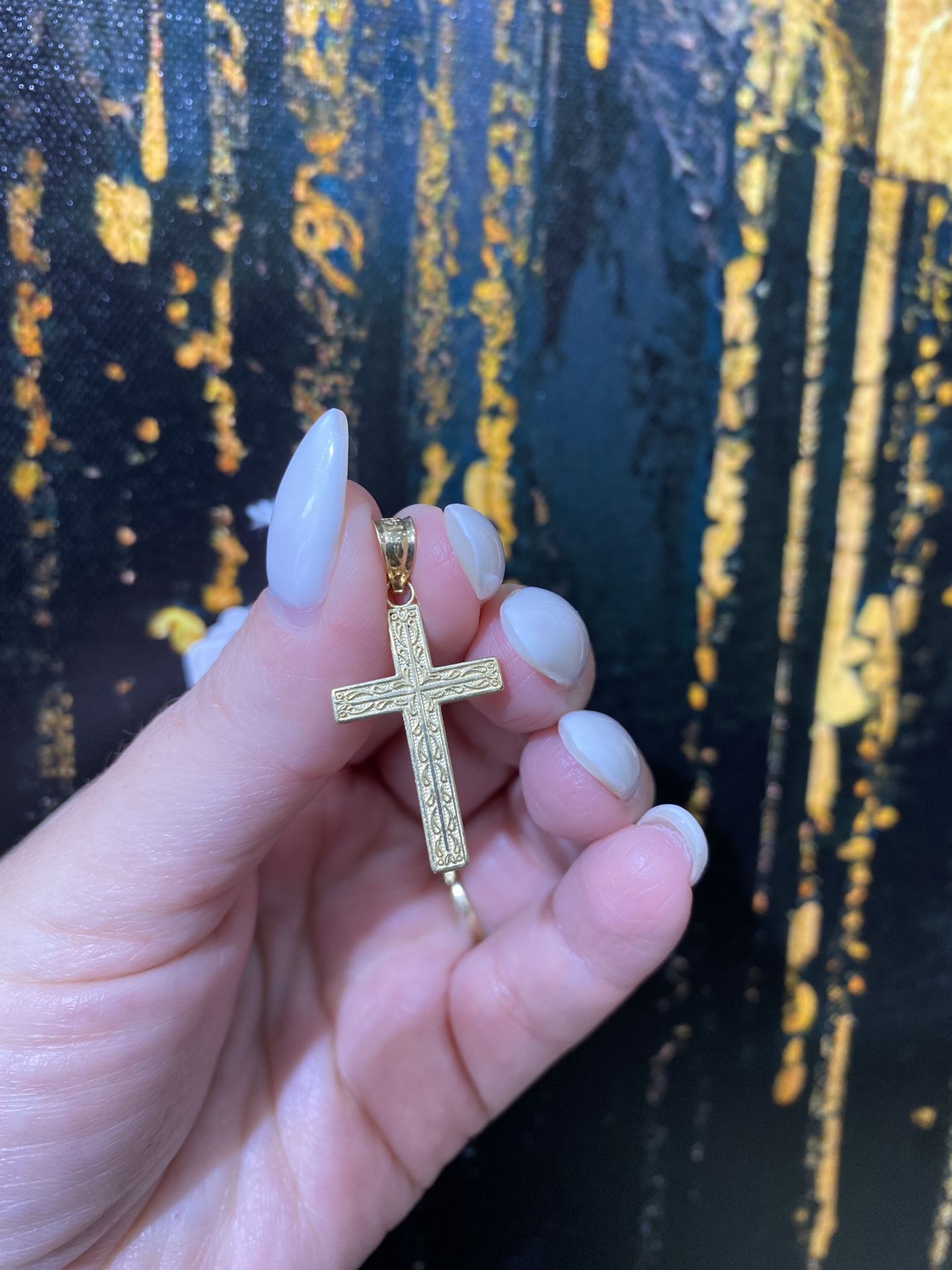 14k CROSS CHARM