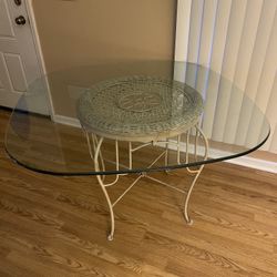 Dinette Glass top Table
