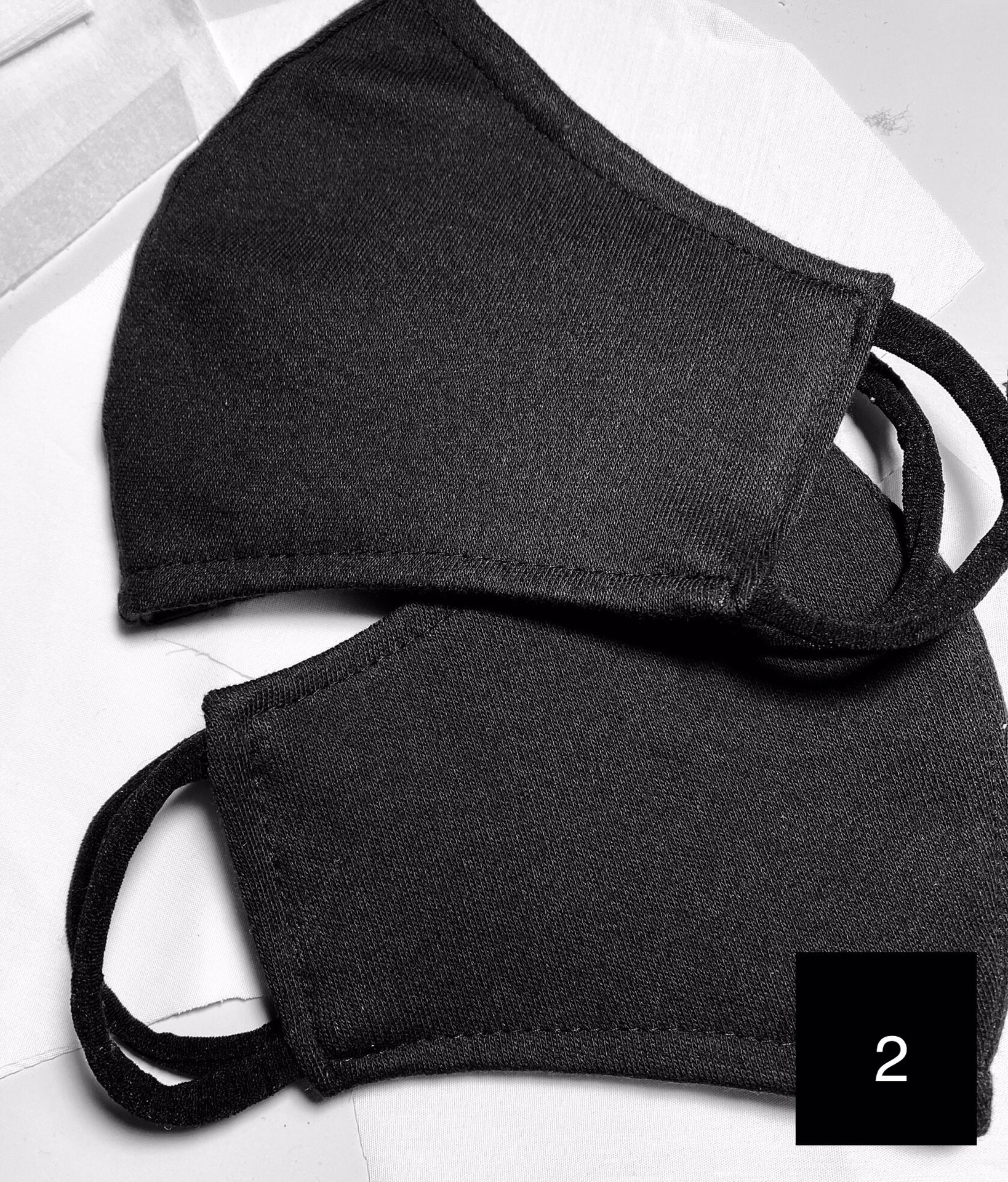 Plain Black Face Masks