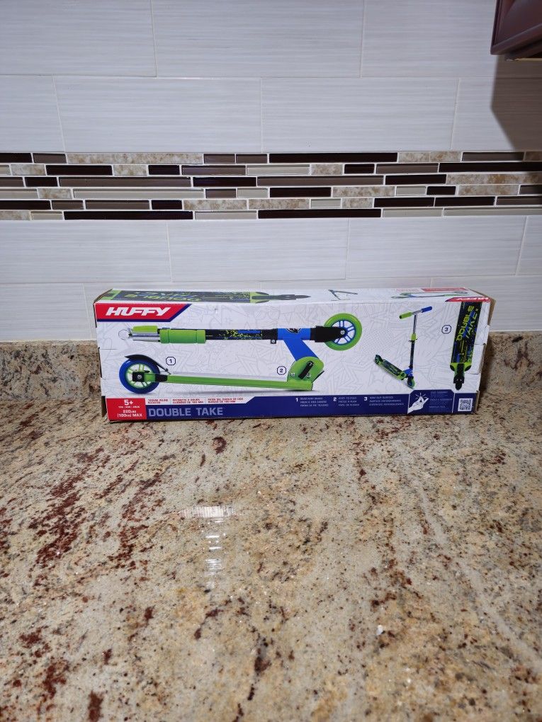 Scooter Huffy Double Take 100MM Inline Ages 5+ 220 lbs Max Weight