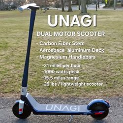 Unagi e500 Electric Scooter Dual Motor 