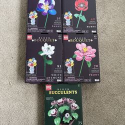 Flowers Lego $15 Each Or $50 For All 5