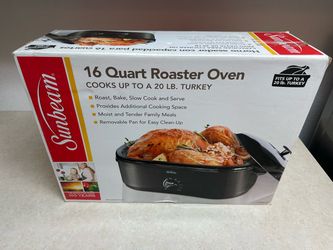 New Sunbeam 16-Quart Electric Roaster Oven .