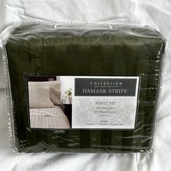 King Sheet Set, w Flat, Fitted Sheets & Pillowcases