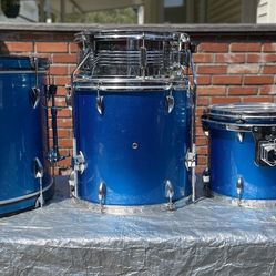 Pulse 5 piece Drum Set Galaxy Blue