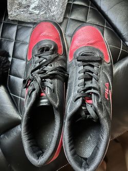 Fila Black and Red Sneakers