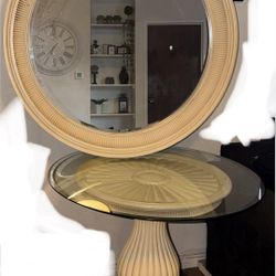 Mirror And Table Set