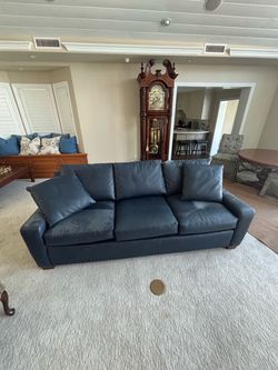 Blue Ostrich Couch