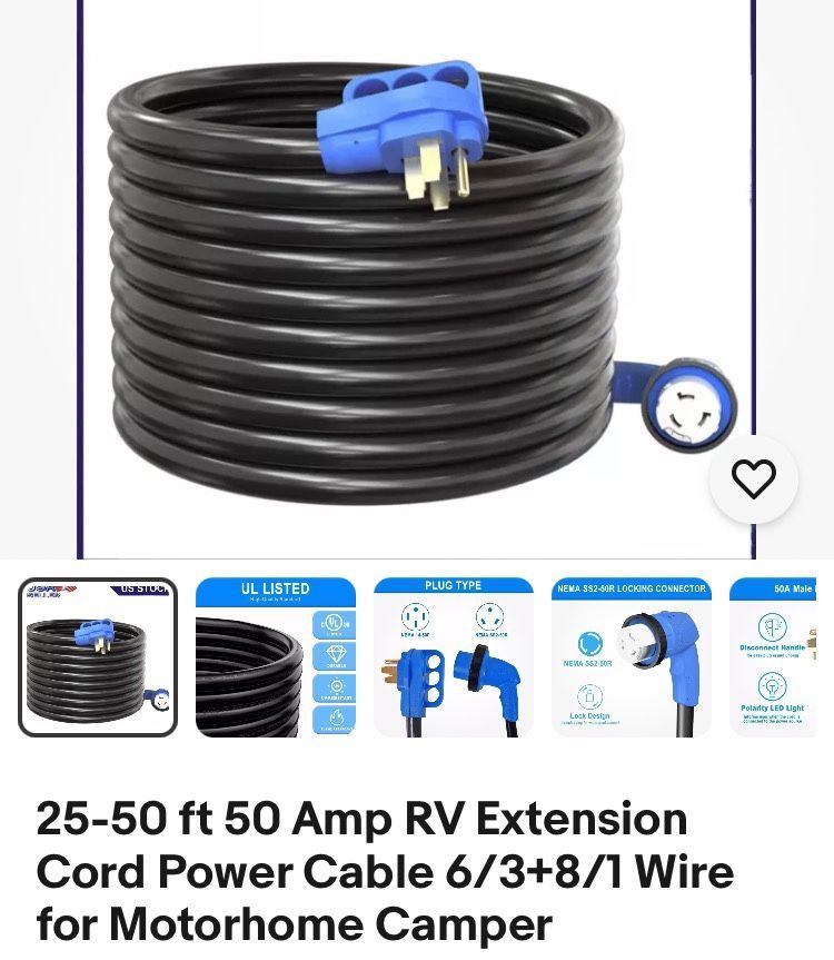 Epicord 36 Ft. 50 AMP RV Extension Cord