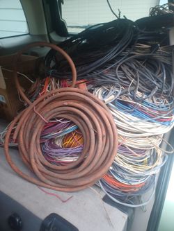 Large Pile Of Building Wire Copper