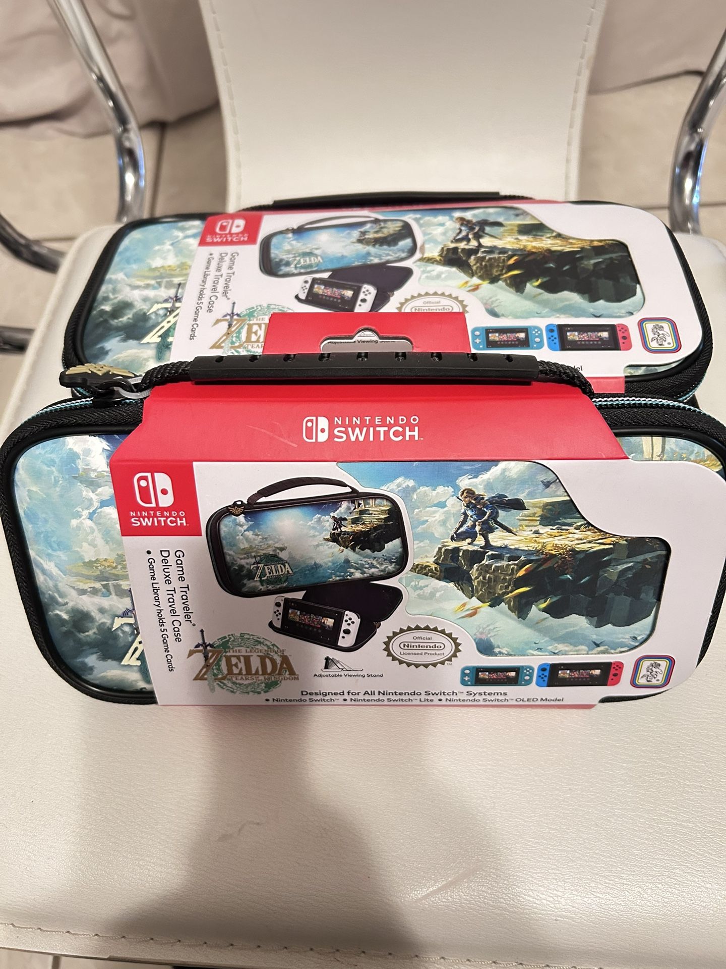 RDS Industries -Zelda Tears of the Kingdom, Nintendo Switch, Game Traveler Deluxe Video Game Travel Carrying Case