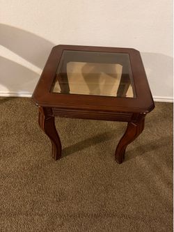 Glass End Table