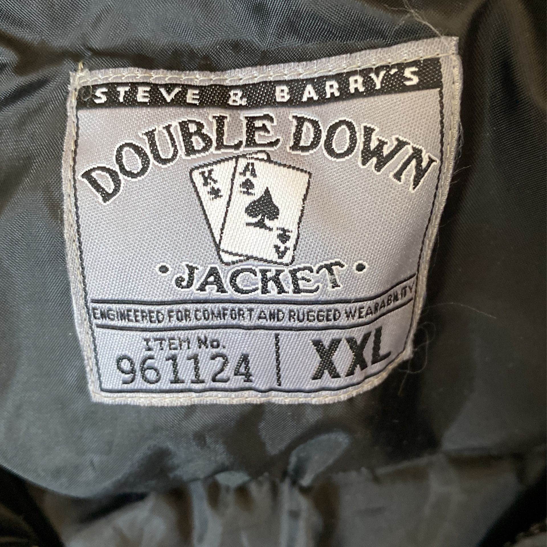 Steve and Barry’s double down jacket XXL
