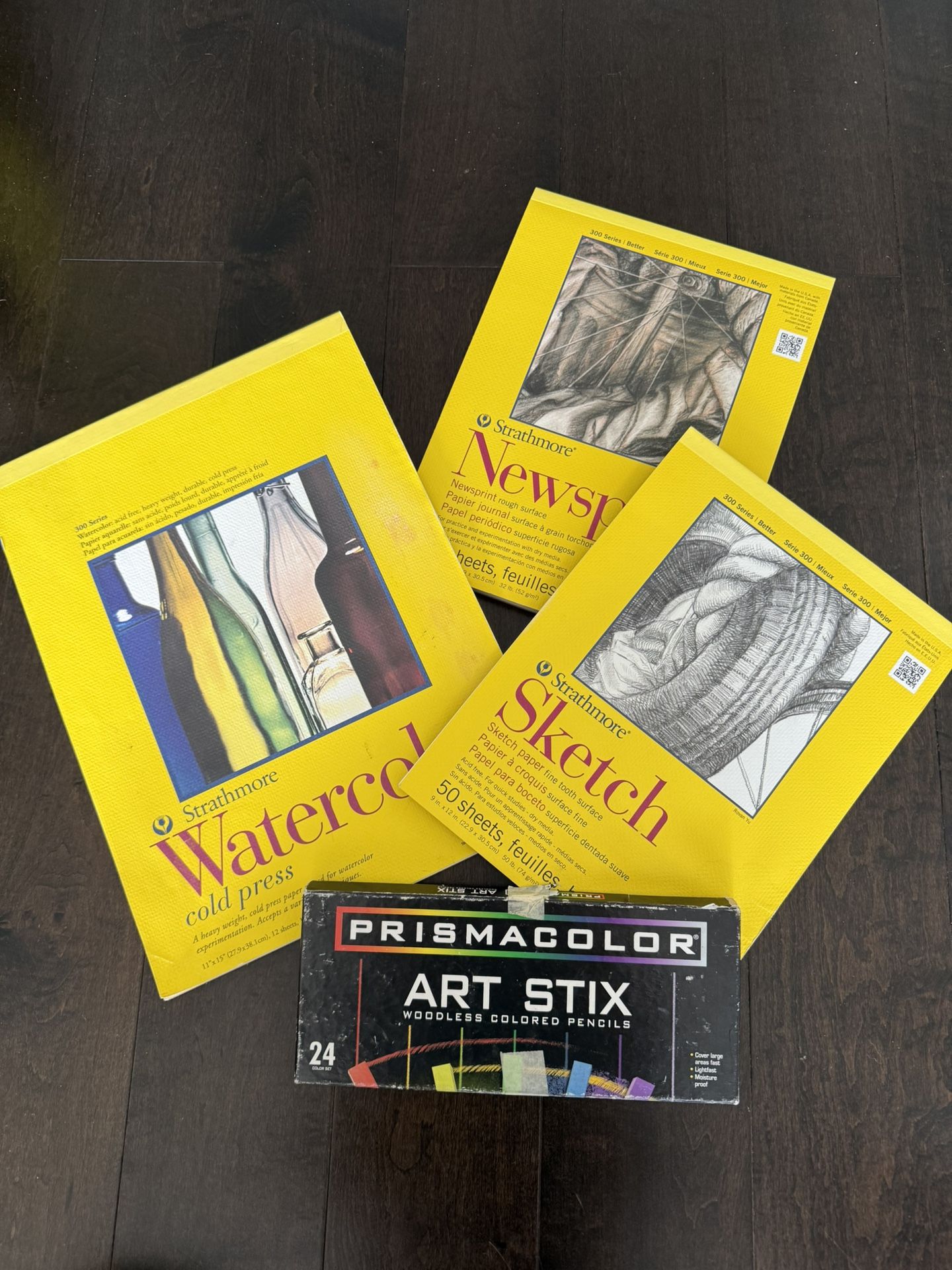 Watercolor / Sketch Books + Prisima Color Art Stix