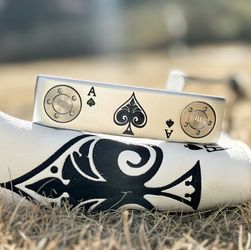 Ace of Spades 34” RH Steel Blade Golf Putter USA Grip Milled Face + Matching Headcover | Brand New