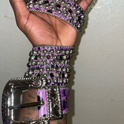 Purple B.B. Simon Belt 