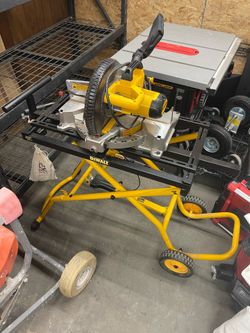 DEWALT DWS713 10-inch Compound Miter Saw with Rolling Saw Stand