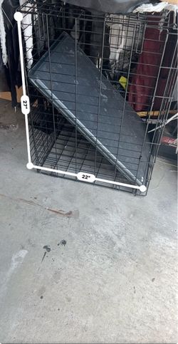 Black Wire Dog Crate 22x27 Inch