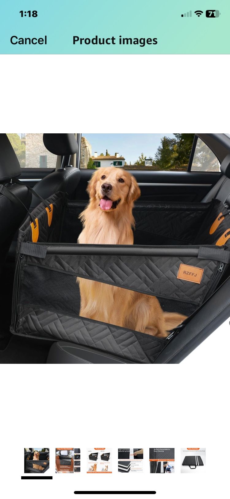 NEW LARGE DOG CAR SEAT/BACKSEAT EXTENDER 