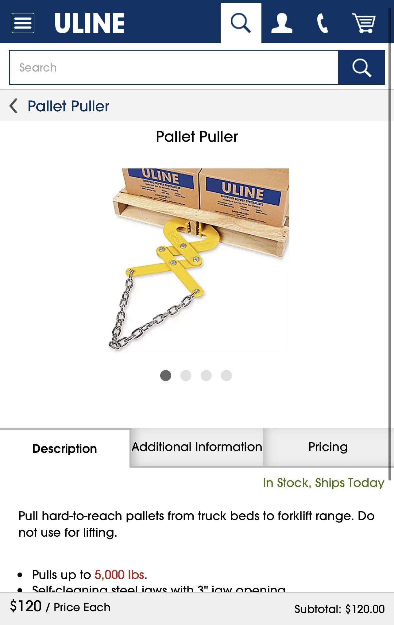 Pallet Puller By Uline