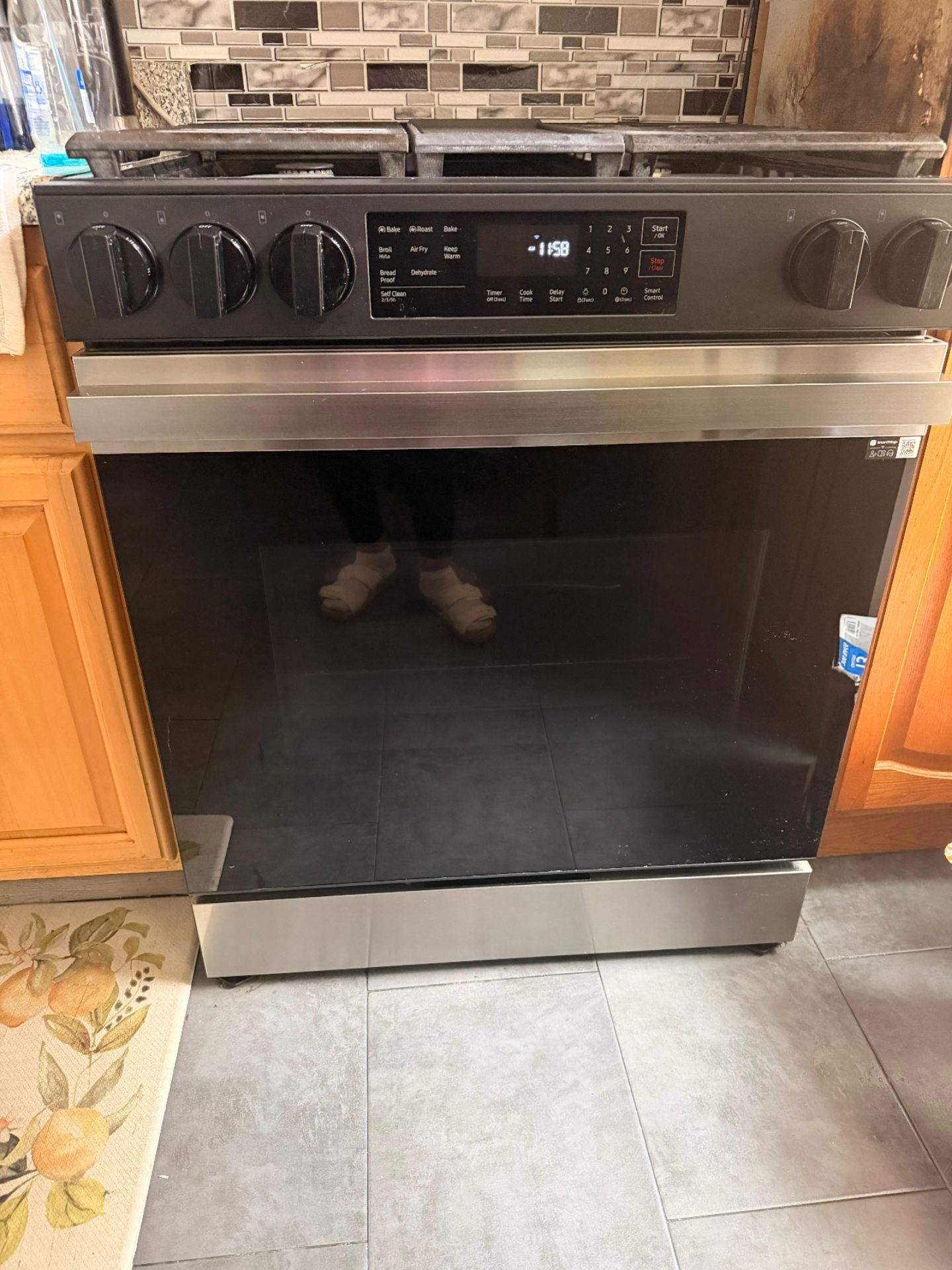 Samsung stove with air fryer