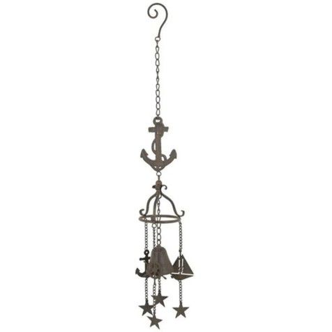 SALE! Brand New!  28" l Anchor Bell Wind Chime - Metal  Coastal Nautical | SHIPPING IS AVAILABLE